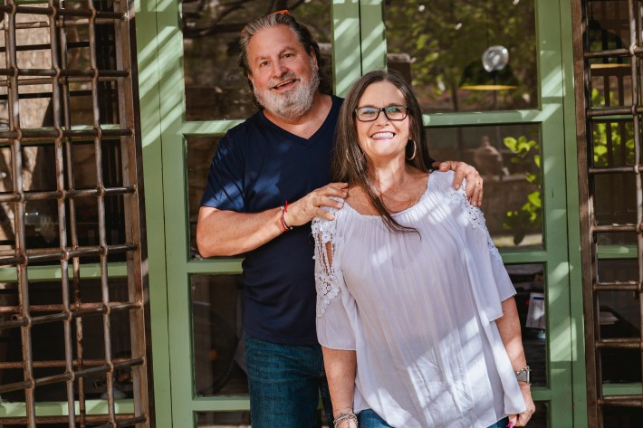 George and Linda Meyers at La Chiusa in Tuscany