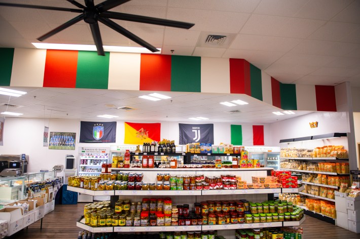 The interior of D'Amico & Sons Italian Market and Bakery.