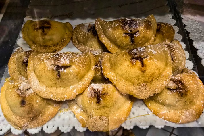 Cassatelle at Pasticceria Gelateria Frisbi - Modica, Sicily. ©Theresa St John