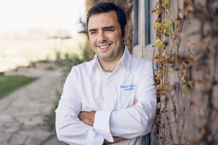Chef Graziano Caccioppoli, executive chef at La Gallina restaurant at Villa Sparina.