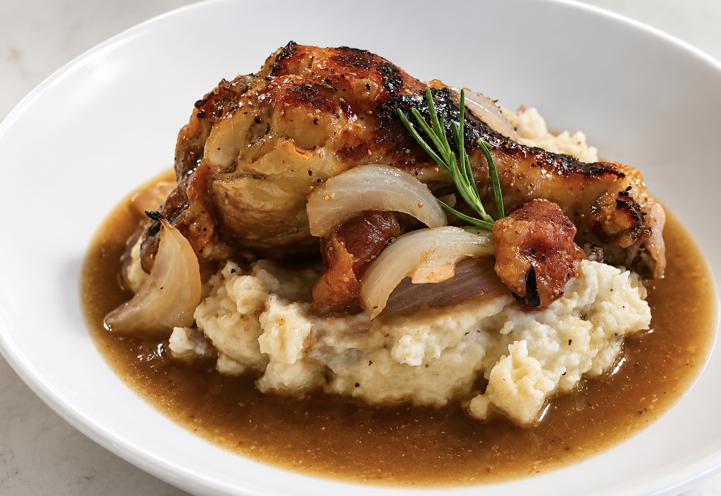 Oven-Roasted Chicken with Fresh Figs)