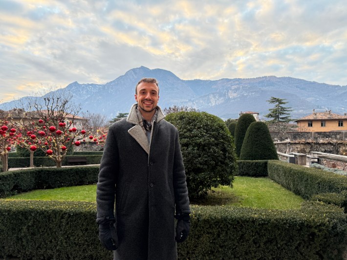 Anthony Castelvecchi during his travels in Italy.