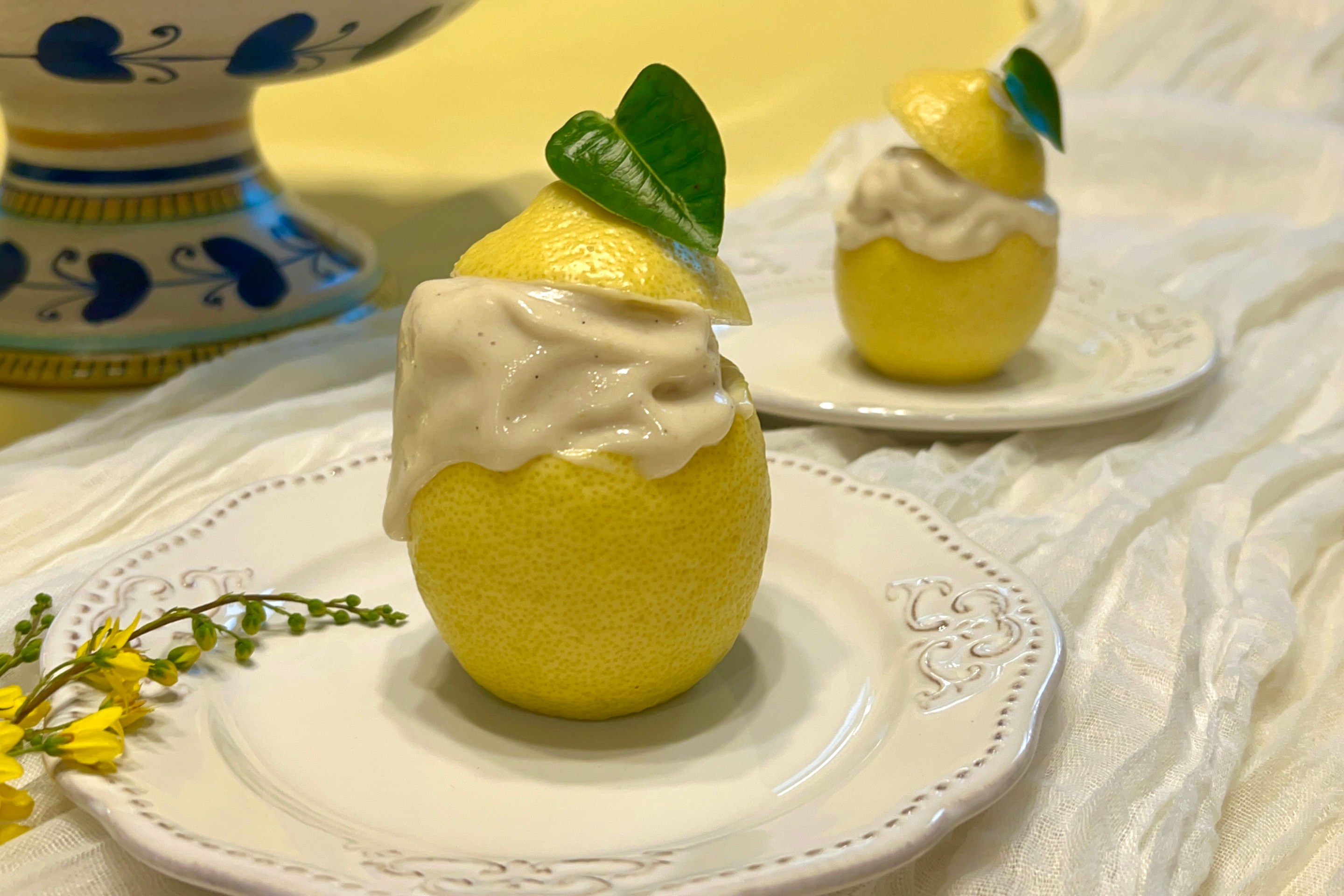 Sicilian-Style Lemon Yuzu and Fennel Gelato