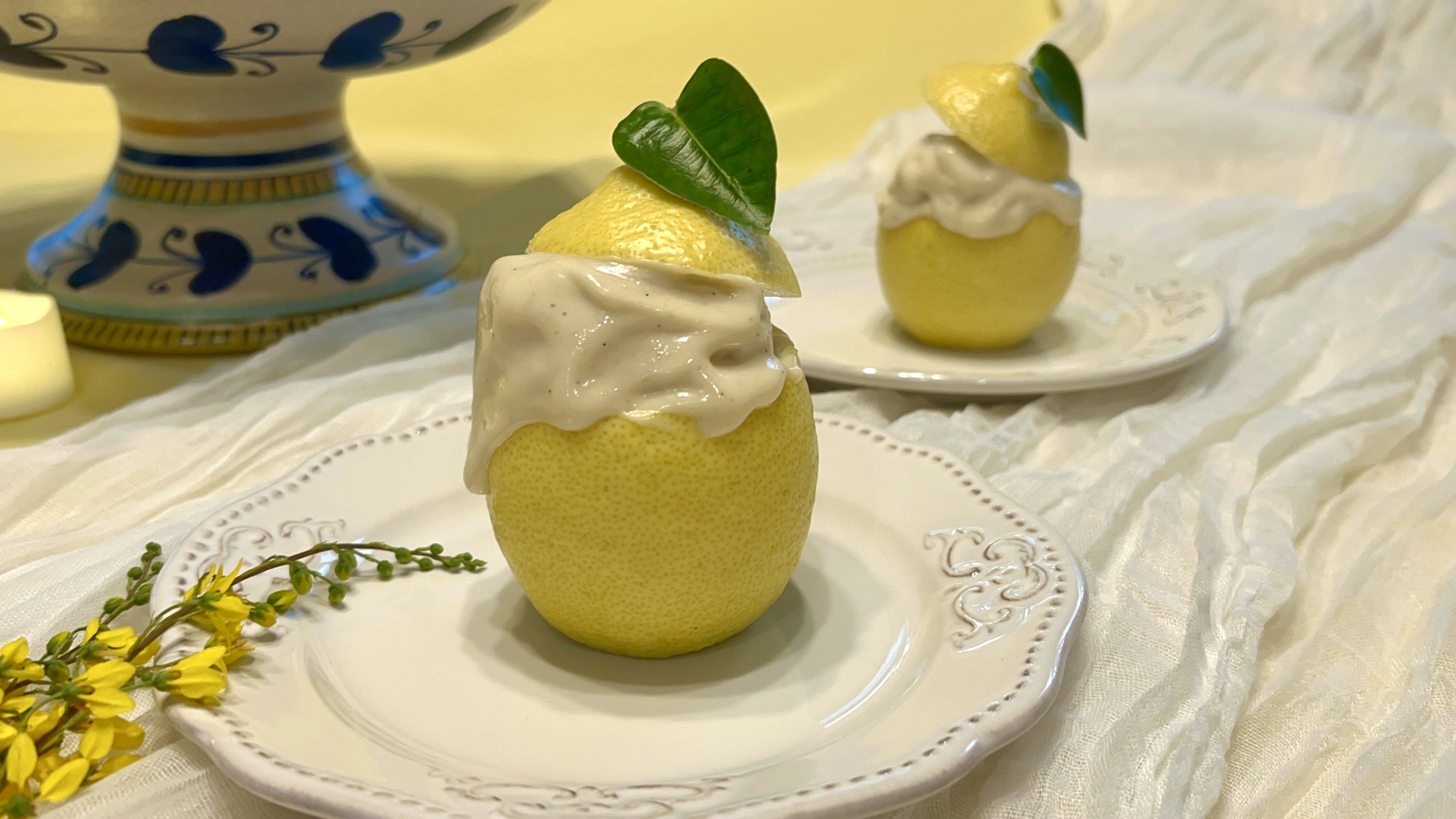 Sicilian-Style Lemon Yuzu and Fennel Gelato