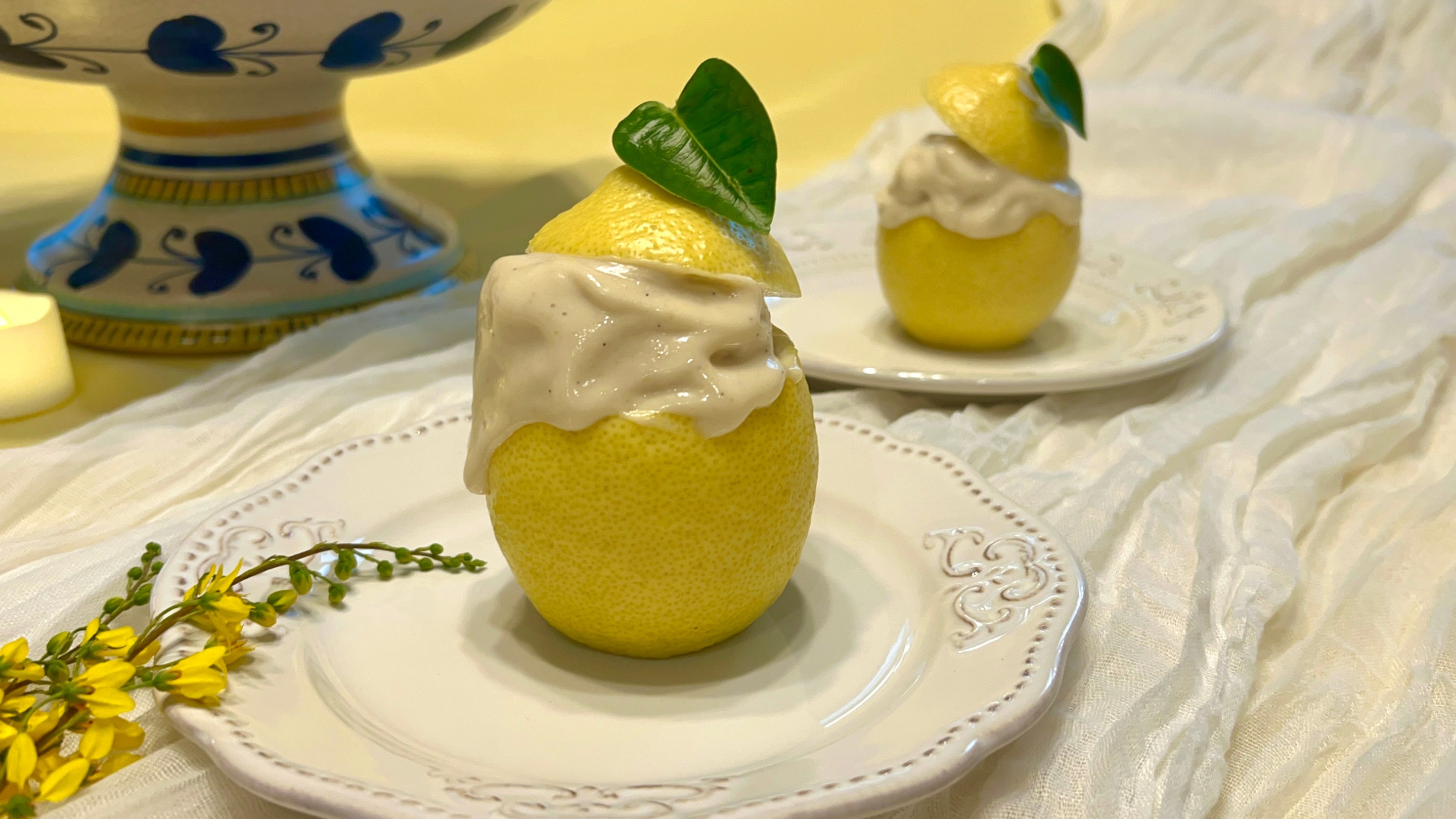 Sicilian-Style Lemon Yuzu and Fennel Gelato
