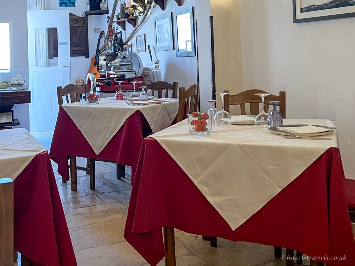 The traditional dining room at Ristorante L'Aratro in Alberobello. Photo © Hazel’s Travels.