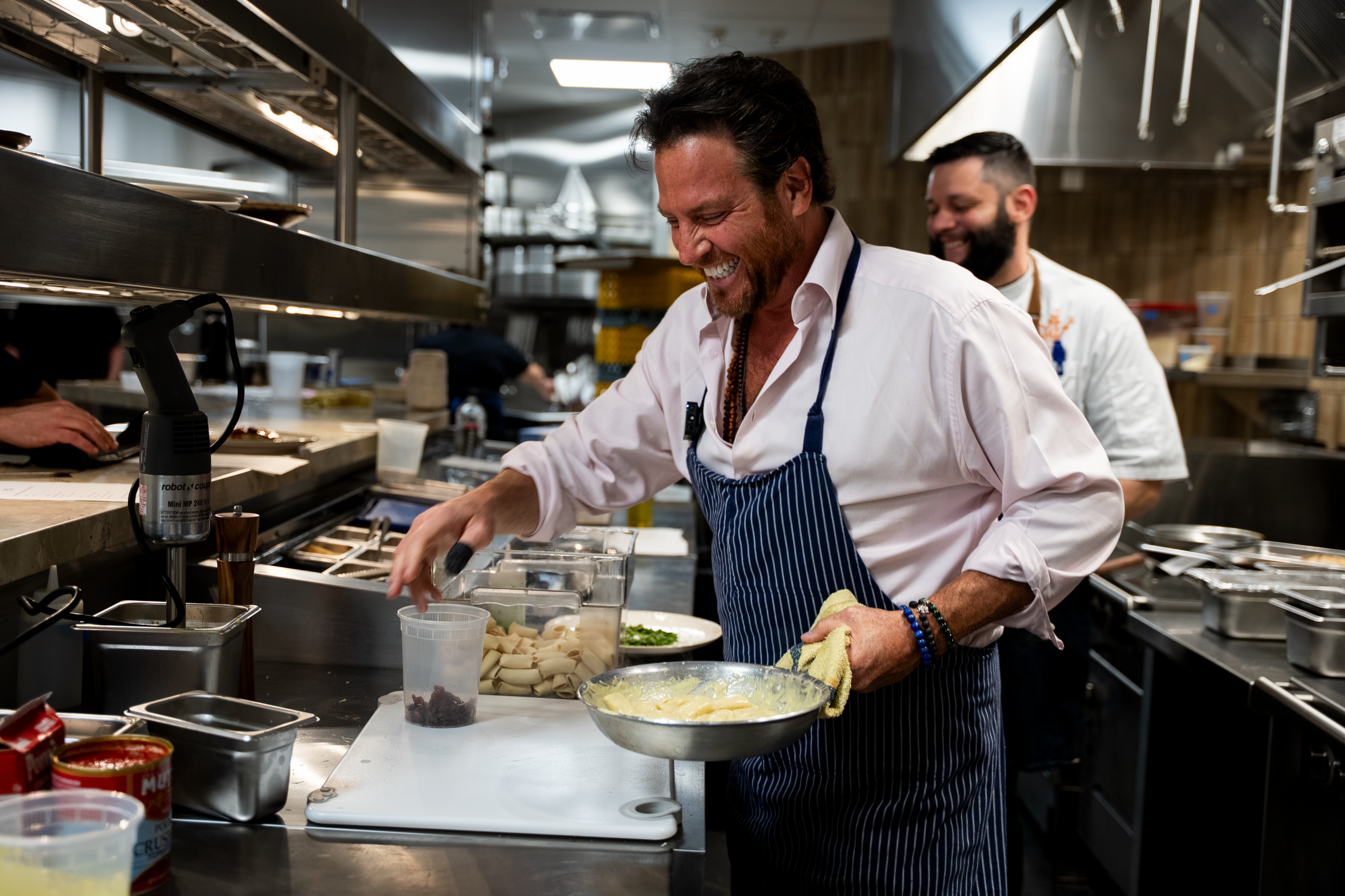 Scott Conant in the kitchen