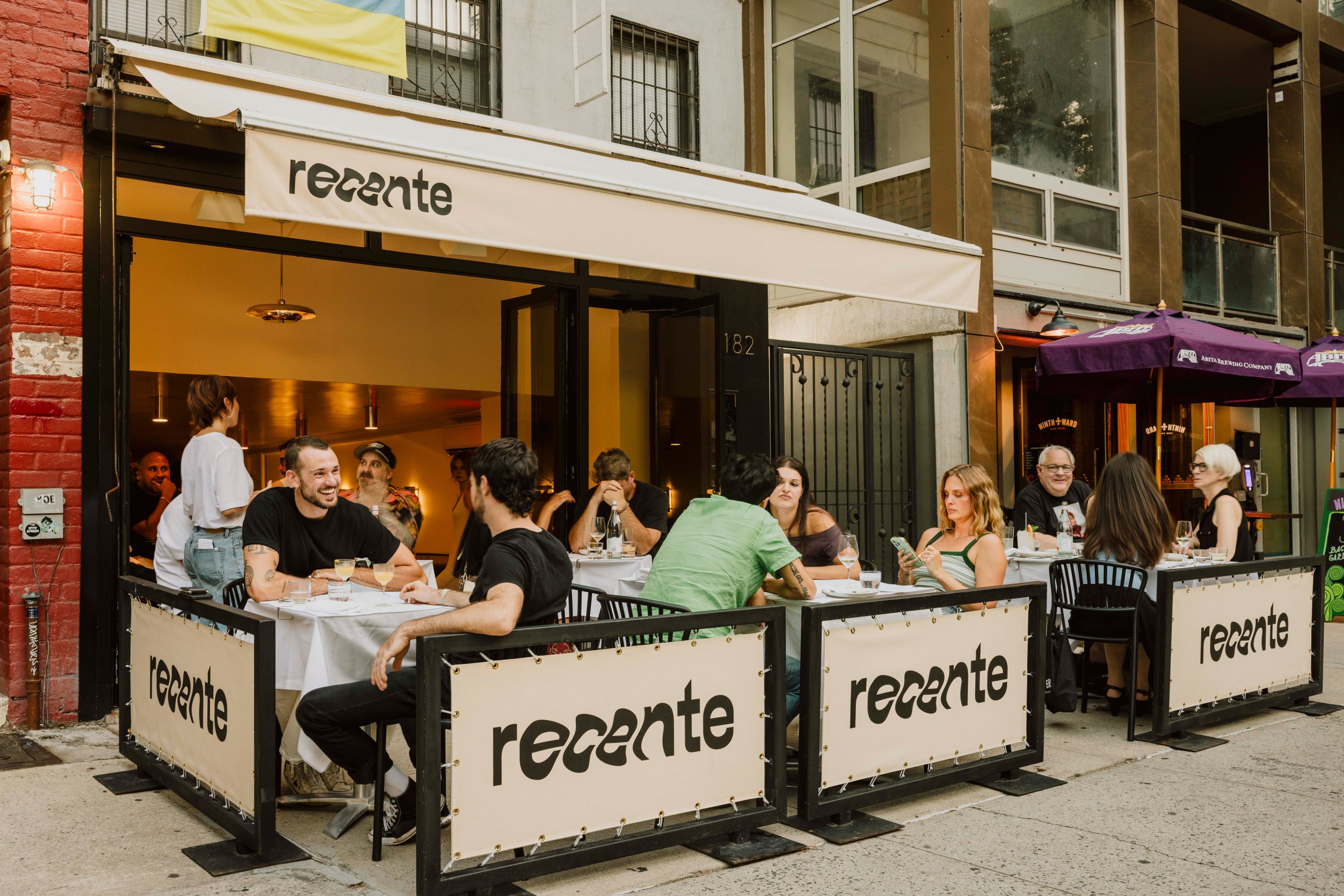 Recente restaurant exterior in New York City’s East Village
