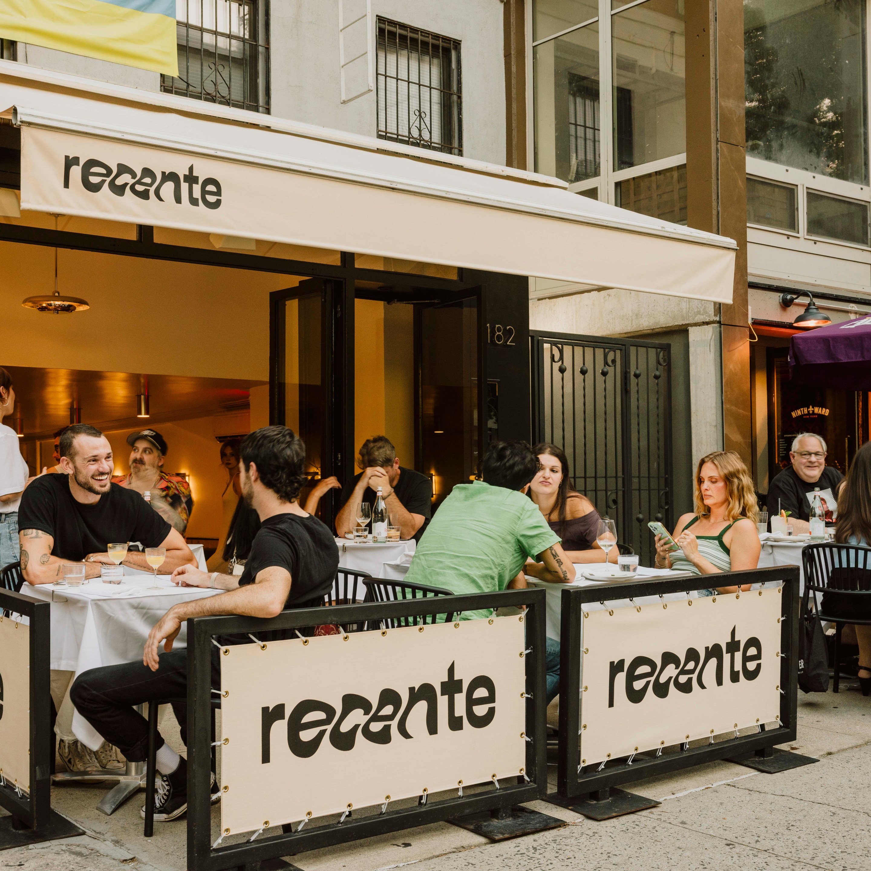 Recente restaurant exterior in New York City’s East Village
