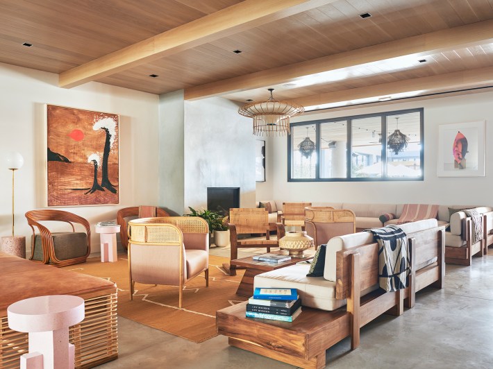 The lobby of the Rockaway Hotel + Spa. Photo by Kyle Knodell.