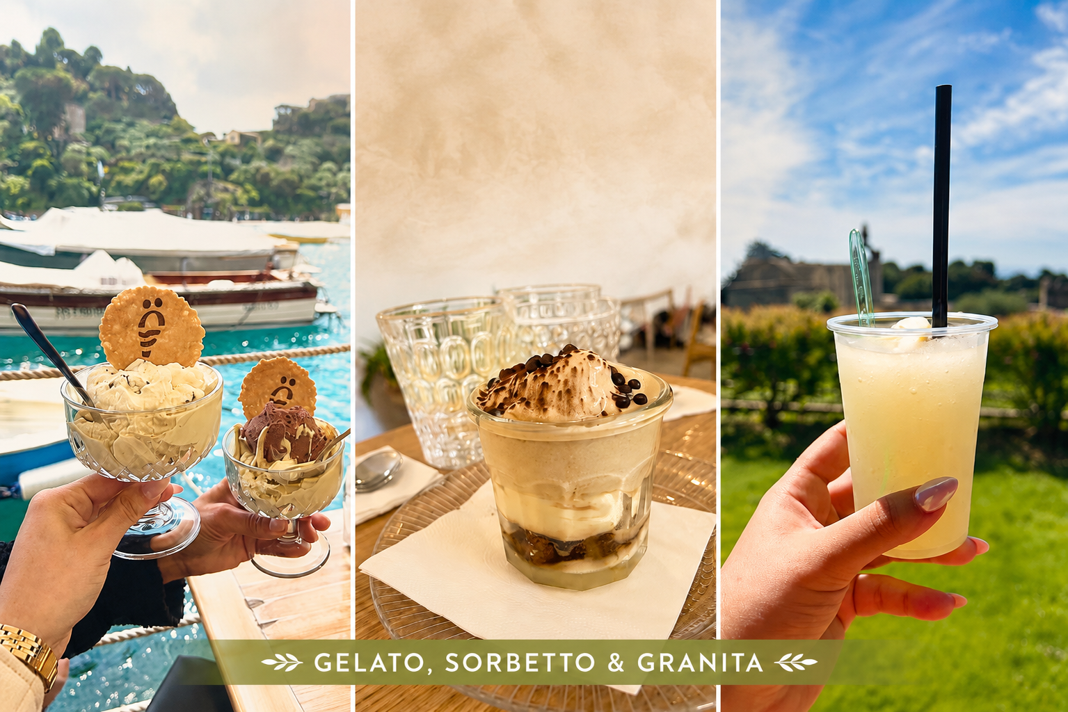 Gelato, sorbetto and granita in Italy