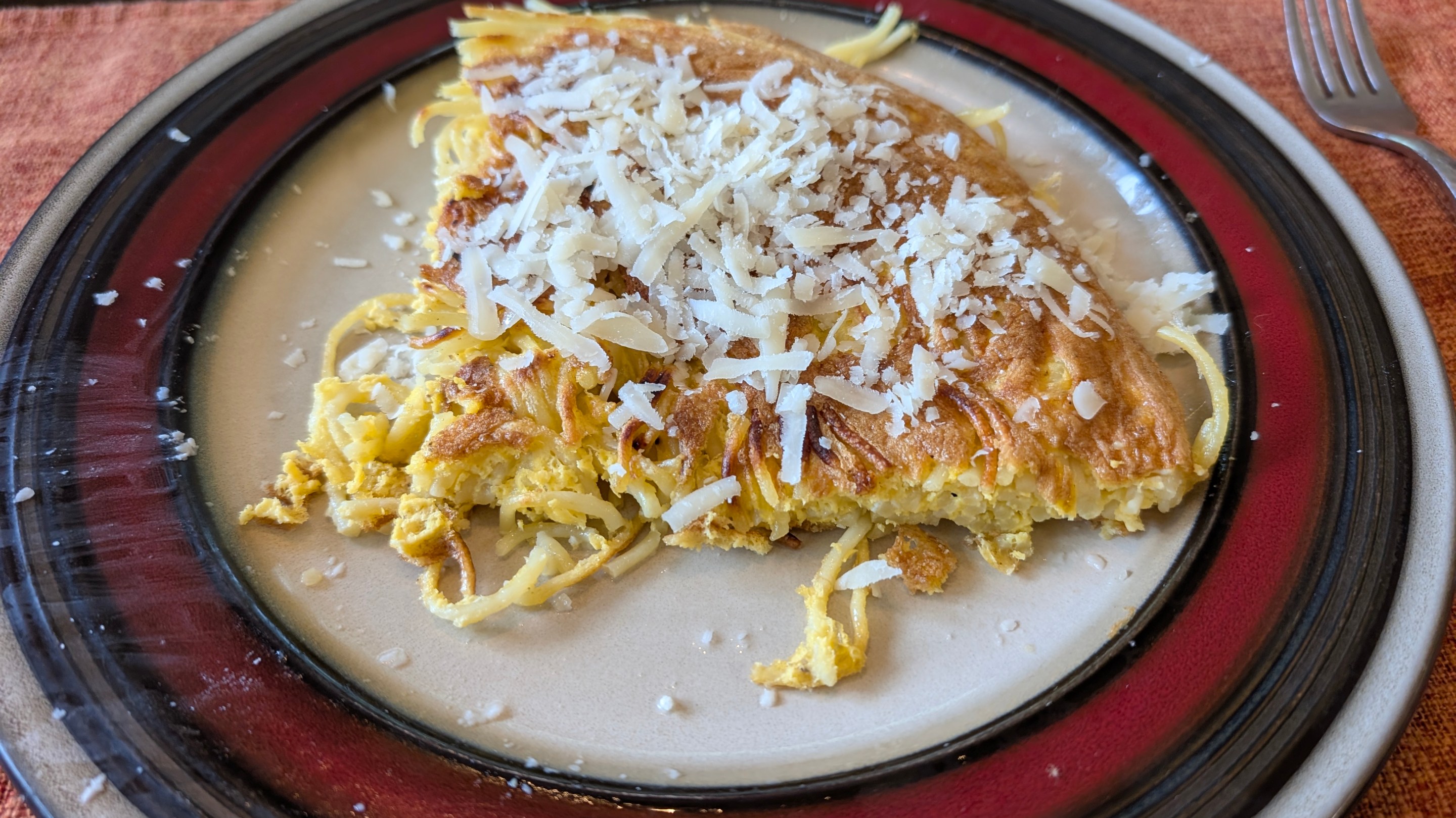 Pasta Frittata at home. Photo Credit: Julia DeBari