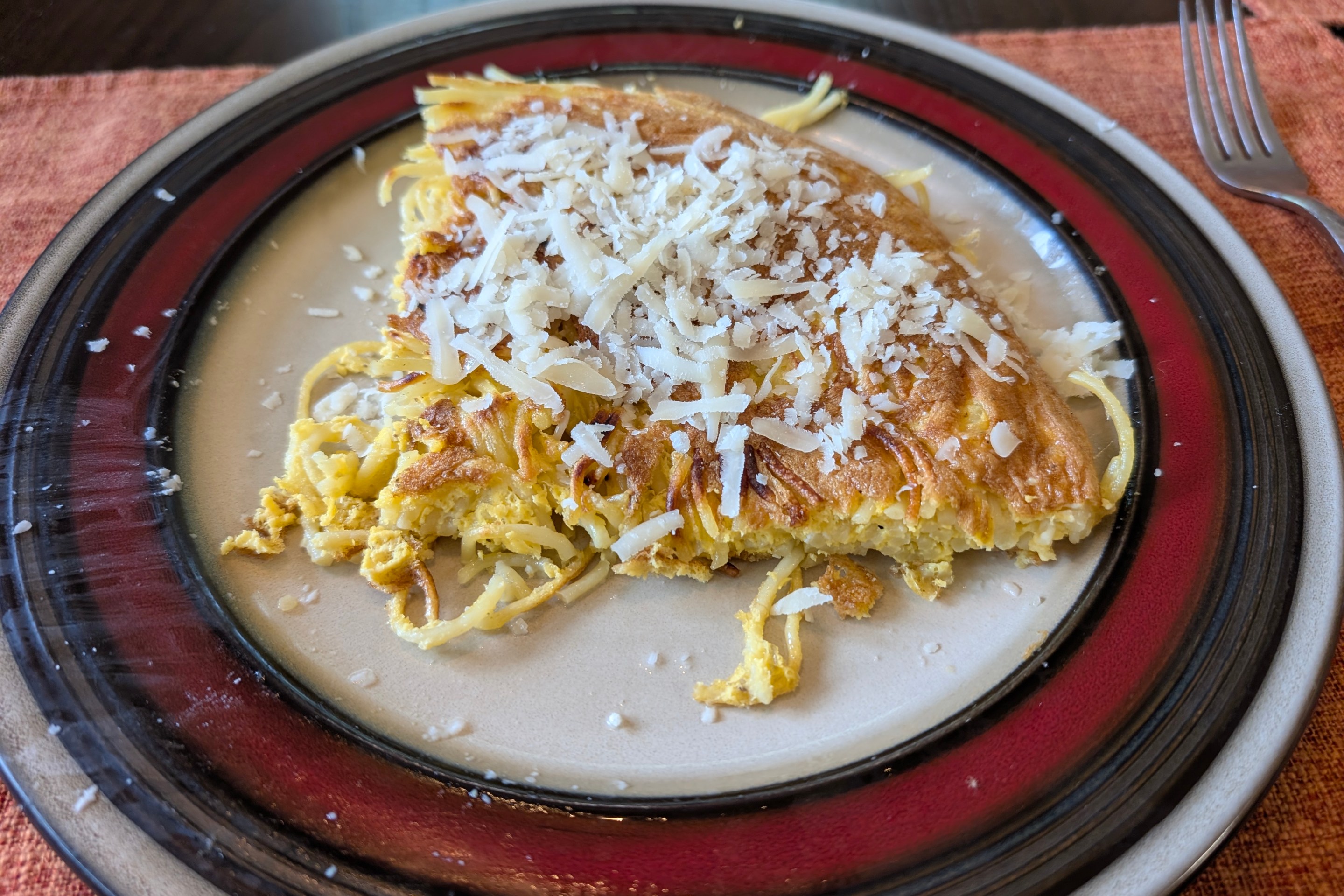 Pasta Frittata at home. Photo Credit: Julia DeBari