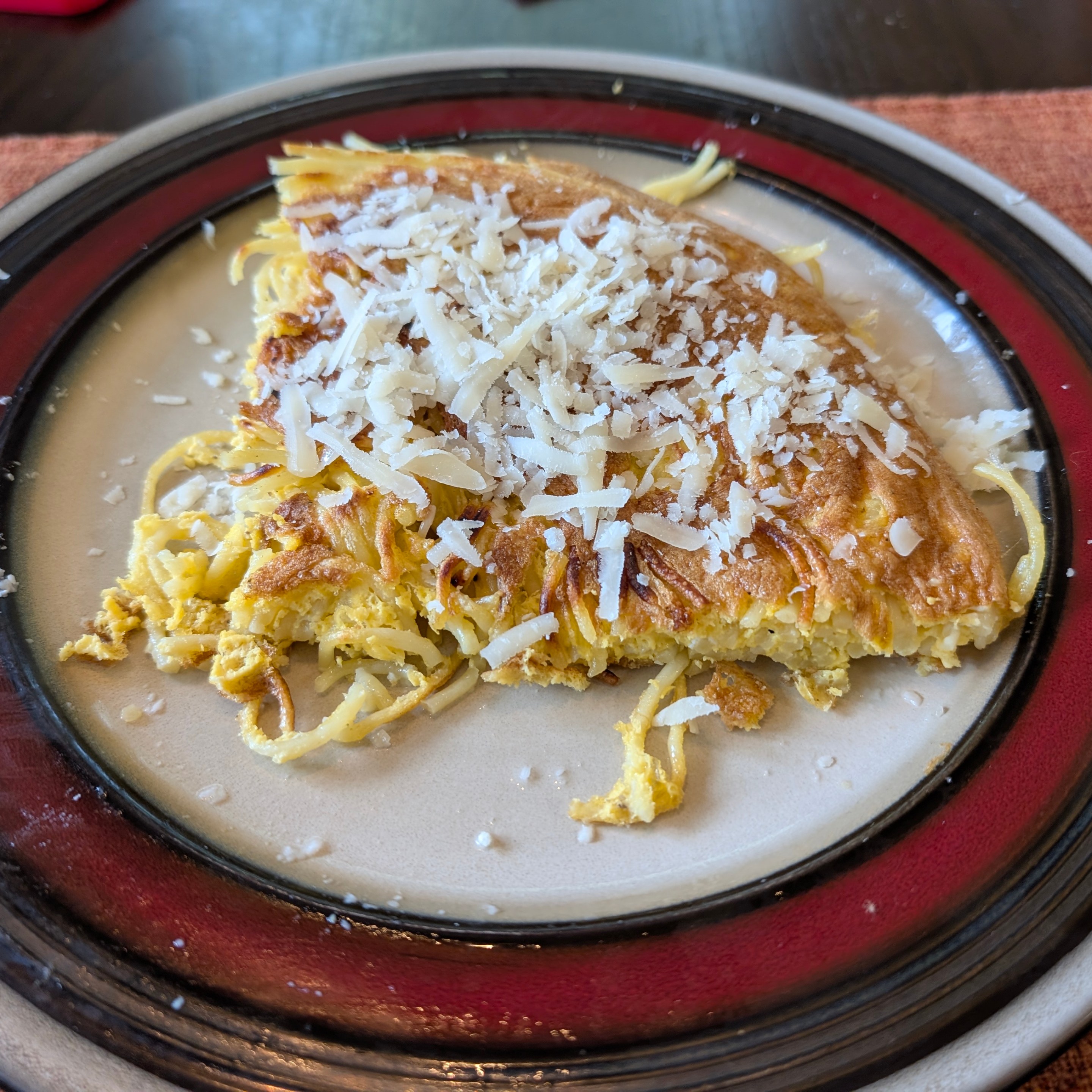 Pasta Frittata at home. Photo Credit: Julia DeBari