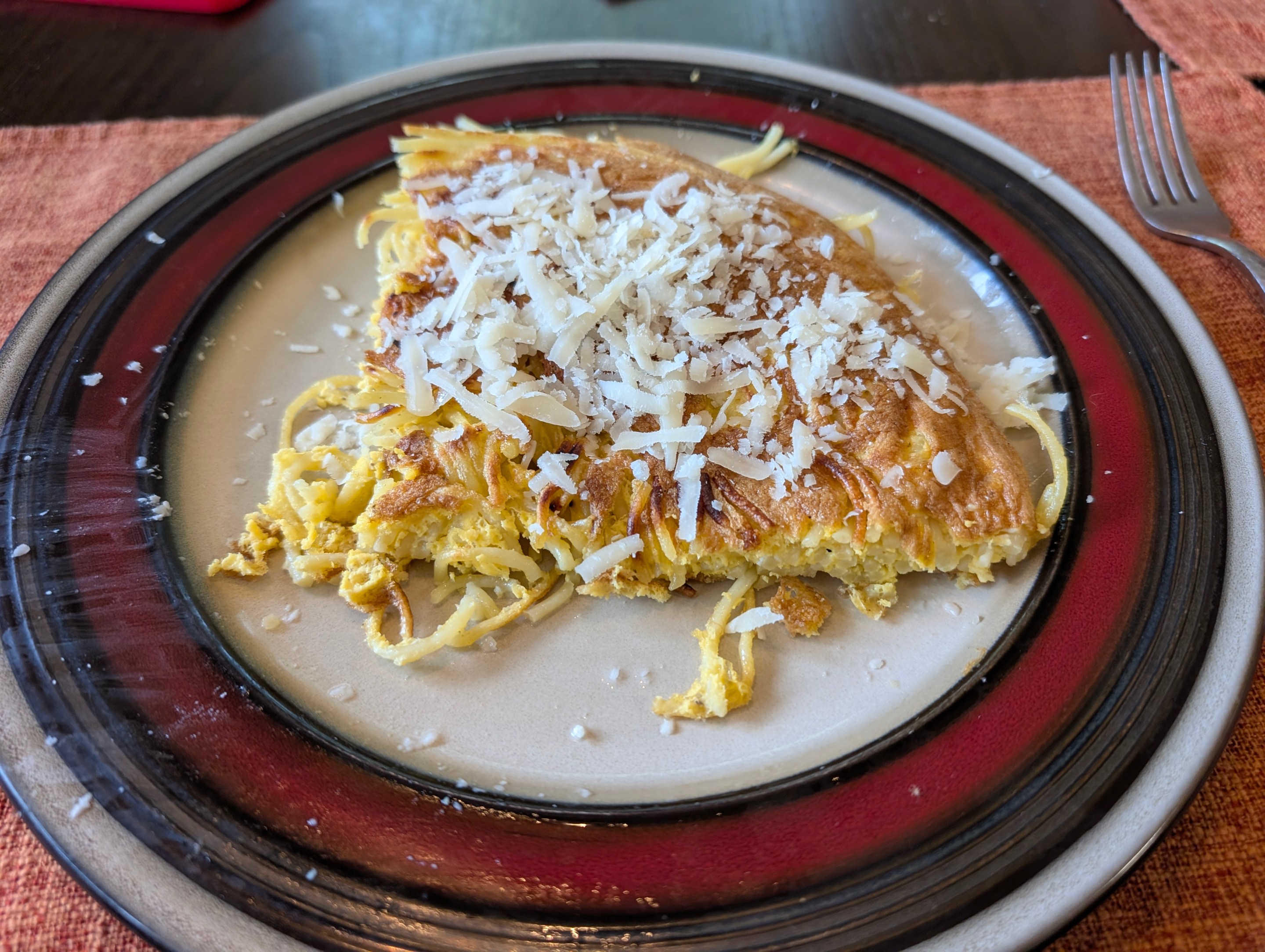 Pasta Frittata at home. Photo Credit: Julia DeBari