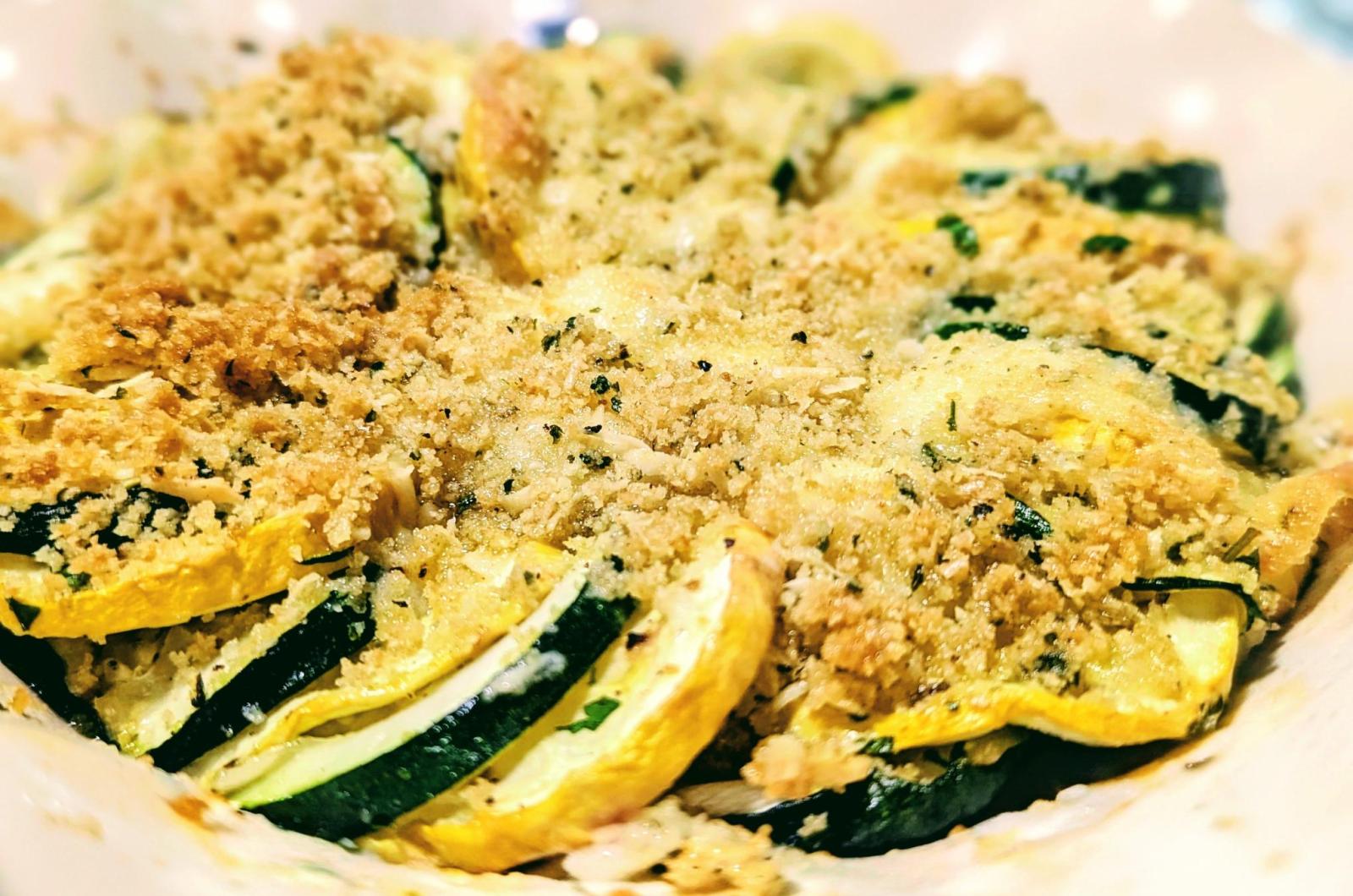 Zucchini And Yellow Squash Gratin