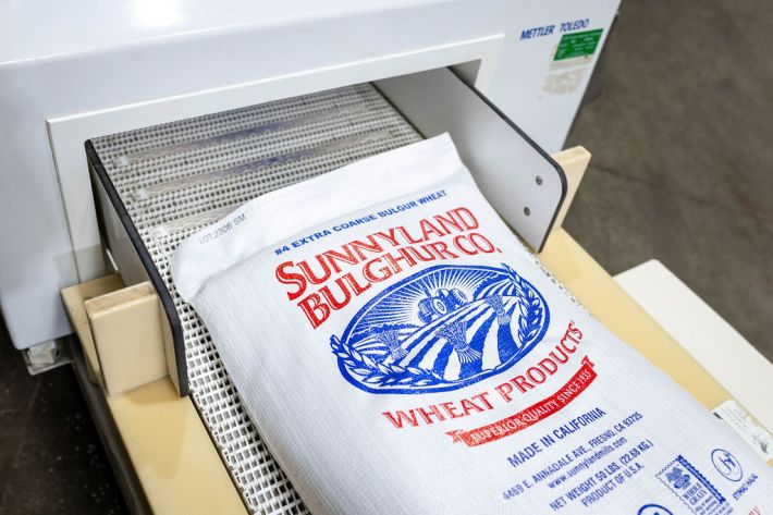 A bag of Sunnyland Mills extra-coarse bulgur wheat. Photo by Patty Schmidt.