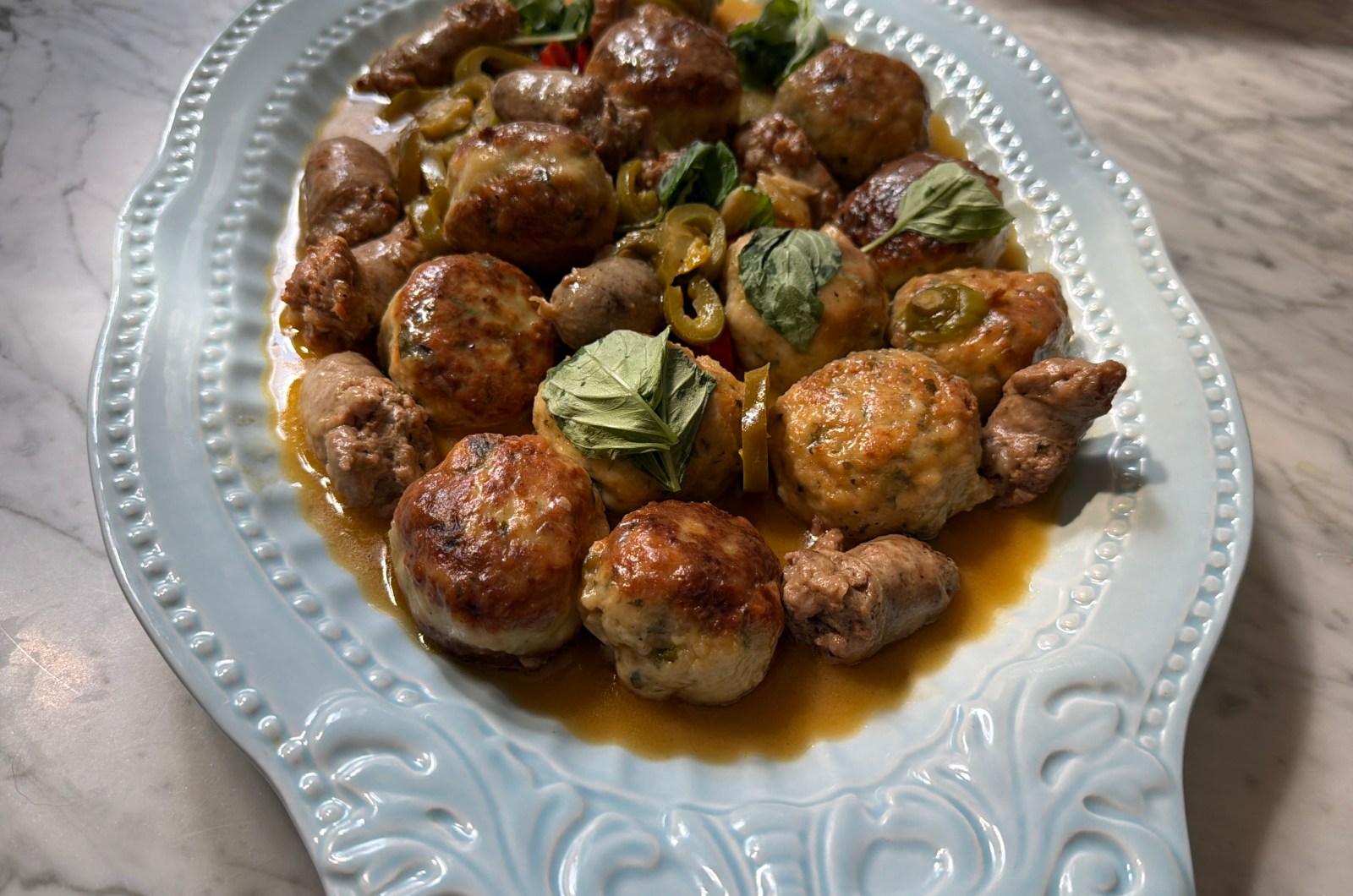 Chicken Meatball Scarpariello