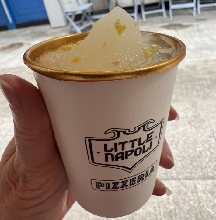 Granita di Limone at Little Napoli Pizzeria. Photo: Suzanne Ayer Storms
