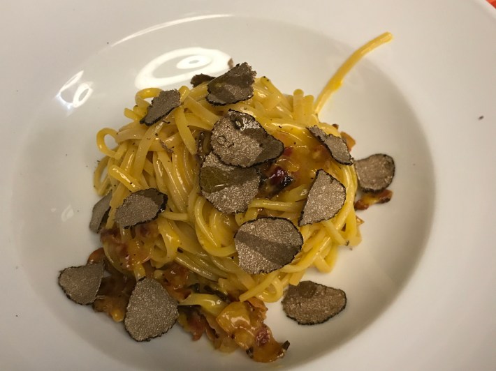 truffle carbonara from a small ristorante in Florence