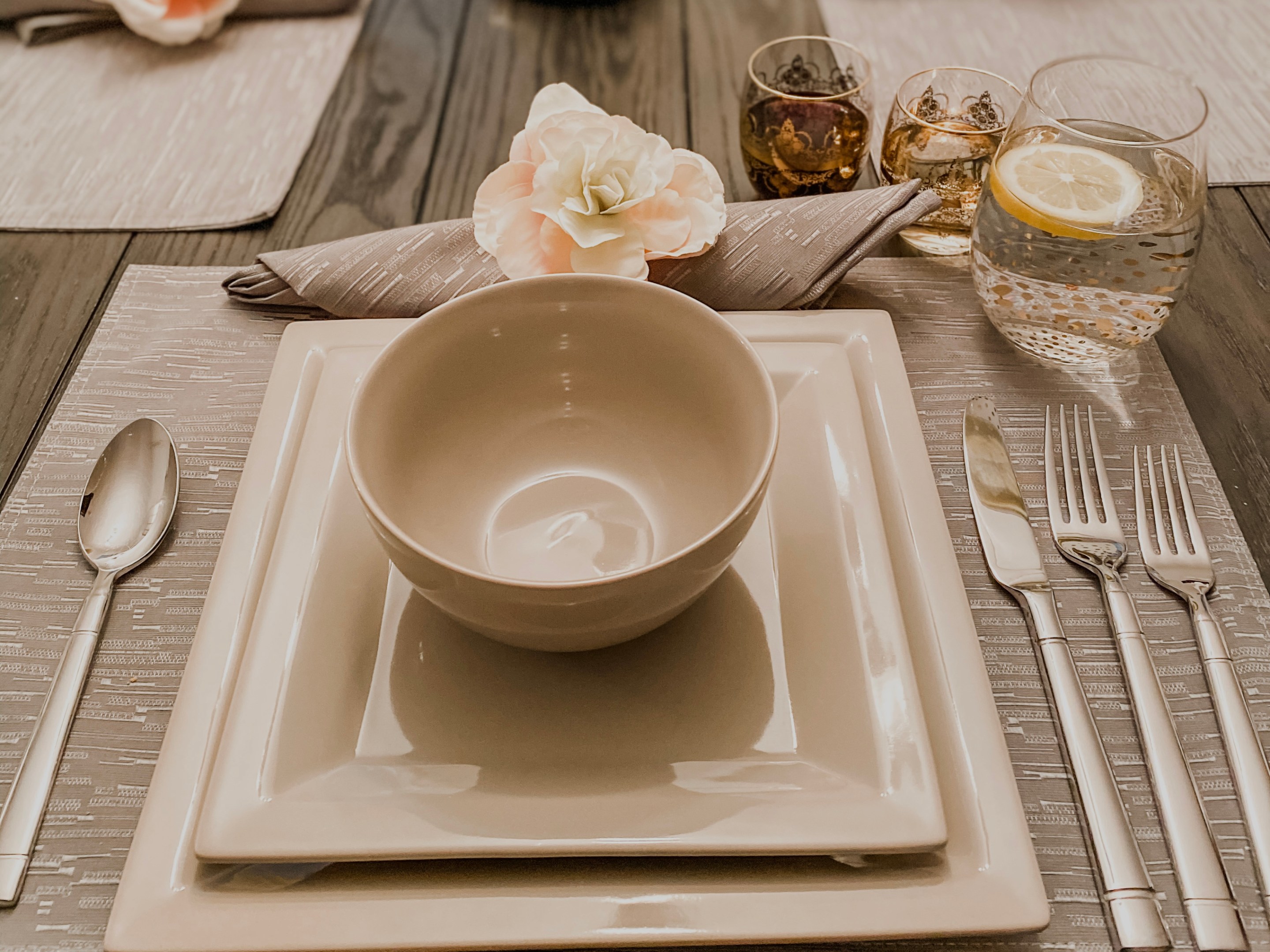 Table set for one