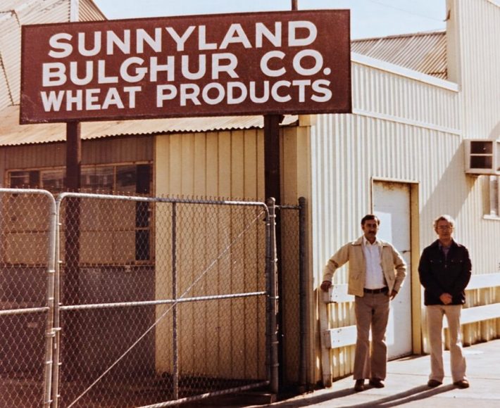 John and Carl Orlando at Sunnyland Bulghur Co. Courtesy of the Orlando family.
