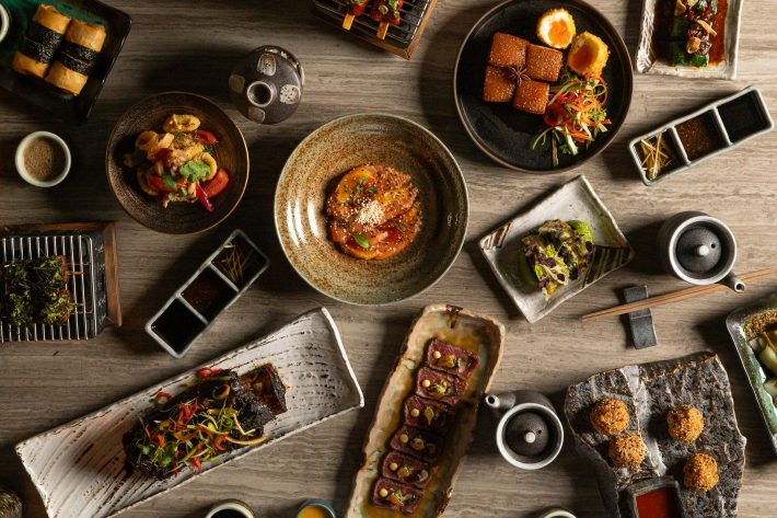 Asian-inspired dishes served at YEZI Restaurant in Rome