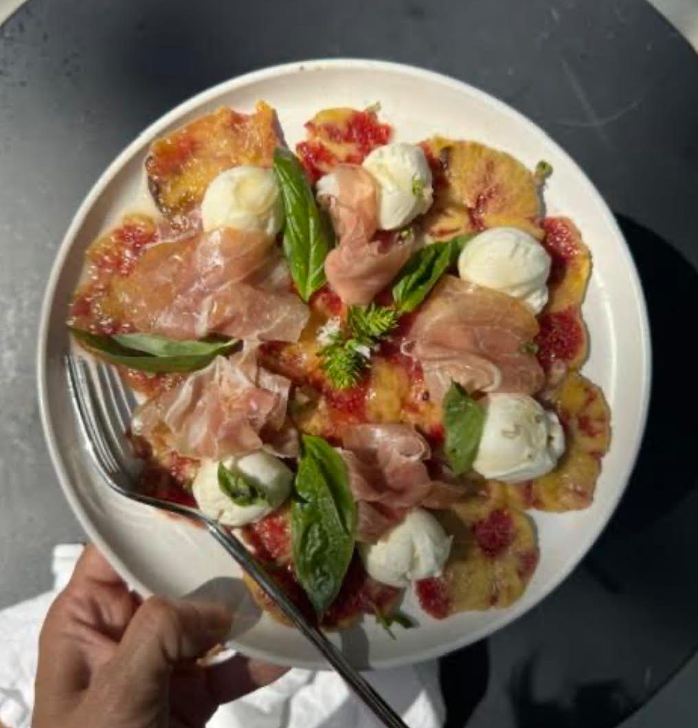Smashed Figs with Prosciutto, Cheese & Honey