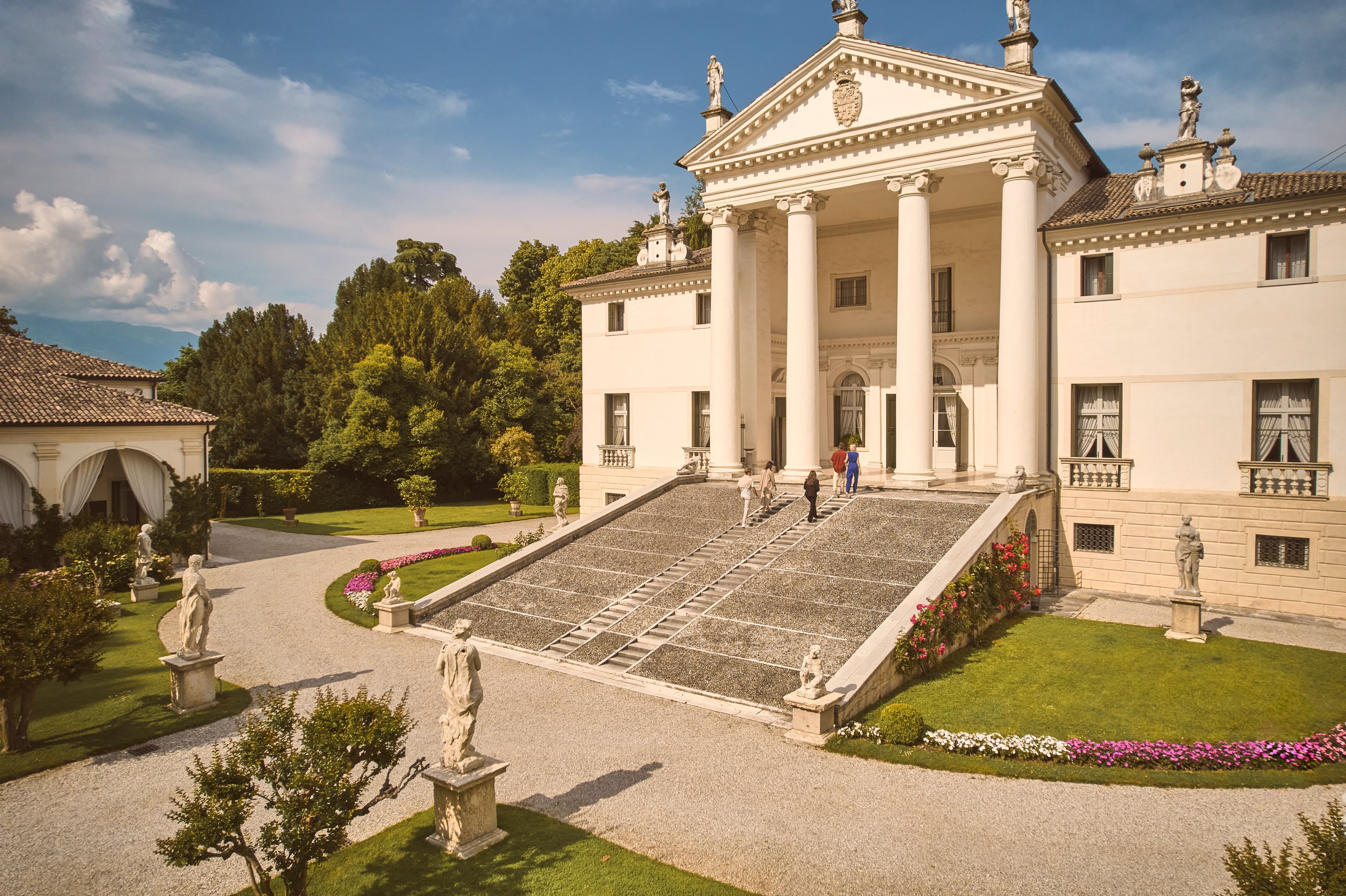 Villa Sandi’s 17th-century Palladian-style villa. Photo courtesy of Villa Sandi