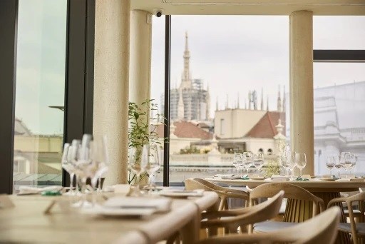 Horto's spectacular rooftop setting in Milan.