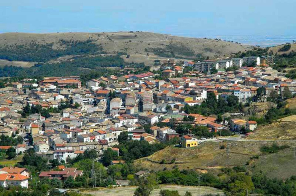Panoramic view of Orsara di Puglia, Italy.